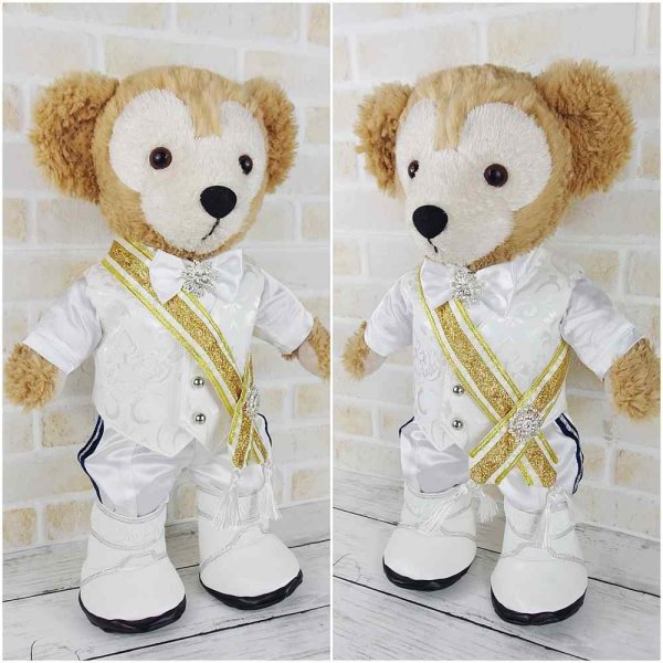 画像5: 【予約受付中】 ダッフィー 衣装 Sサイズ 衣装 Mr.5風コスチューム 服 kp494 ターコイズブルー (5)