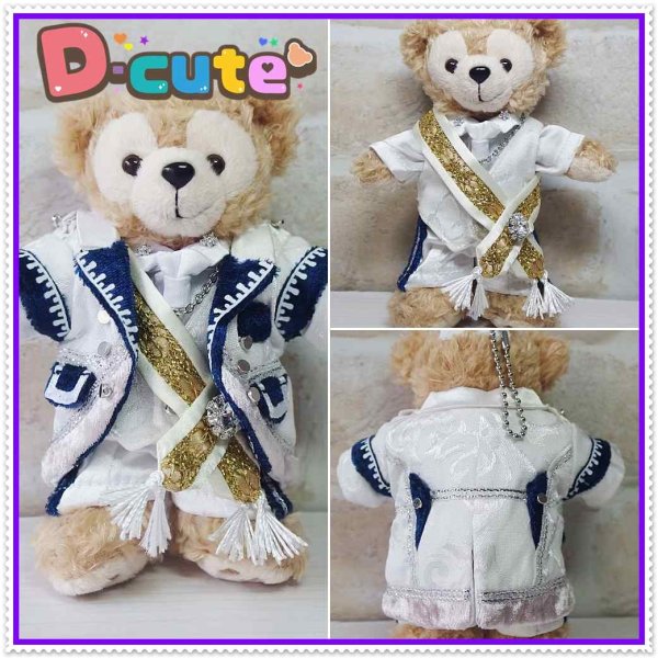 画像4: 【予約受付中】ダッフィー 衣装 ぬいばサイズ (全長14cm) コスチューム 服 シンデレラ 2023 紫kp498 (4)