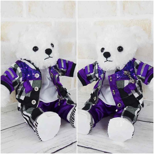 画像2: 【予約受付中】 キンプリベア 衣装 メンカラチェック コスチューム 服 kp508 (2)