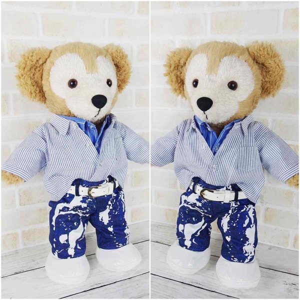 画像2: 【予約受付中】 ダッフィー 衣装 Sサイズ (身長43cm) なにもの 風コスチューム 服 kp551 (2)