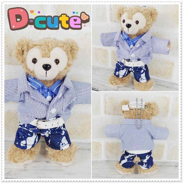 画像4: 【予約受付中】ダッフィー 衣装 ぬいばサイズ (全長14cm) なにもの コスチューム 服 kp553 漆黒 (4)