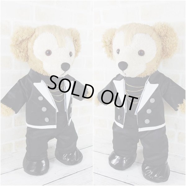 画像2: 【予約受付中】ダッフィー 衣装 Sサイズ (身長43cm) なにもの MV 風コスチューム 服 kp561 漆黒 (2)