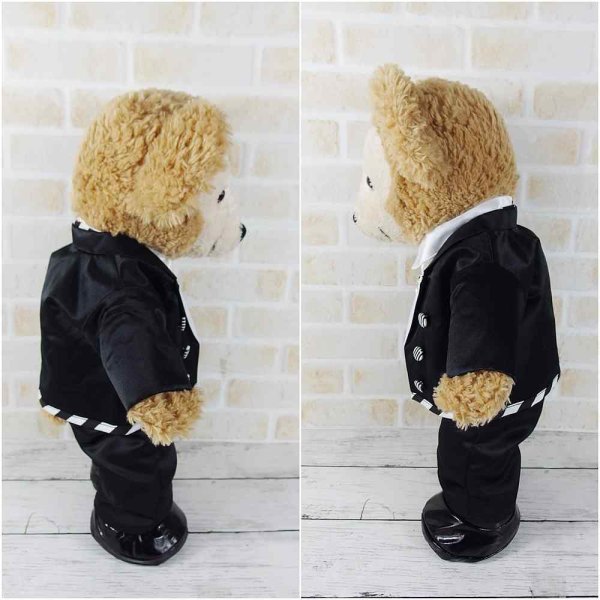 画像3: 【予約受付中】  ダッフィー 衣装 Sサイズ (身長43cm) なにもの MV 風コスチューム 服 kp562 イエロー (3)