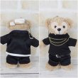 画像4: 【予約受付中】 ダッフィー 衣装 ぬいばサイズ (全長14cm) なにもの MV 風 コスチューム 服 kp563 漆黒 (4)