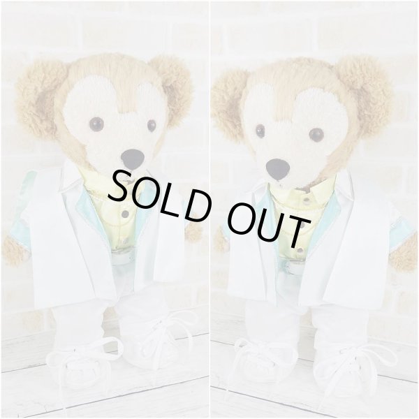 画像2: 【予約受付中】シンプルver. ダッフィー Sサイズ (身長43cm) ピース 白緑衣装 コスチューム 服 kp571 (2)