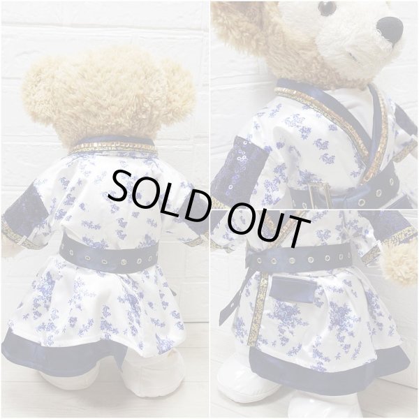 画像4: 【予約受付中】ダッフィー Sサイズ (身長43cm) ピース 青い花 衣装 コスチューム 服 kp611 (4)