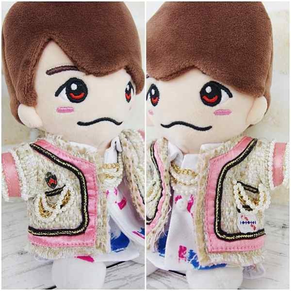 画像3: 【予約受付中】ちびぬい 衣装 コスチューム 服 na171 ピンクツイード衣装 赤担当 (3)