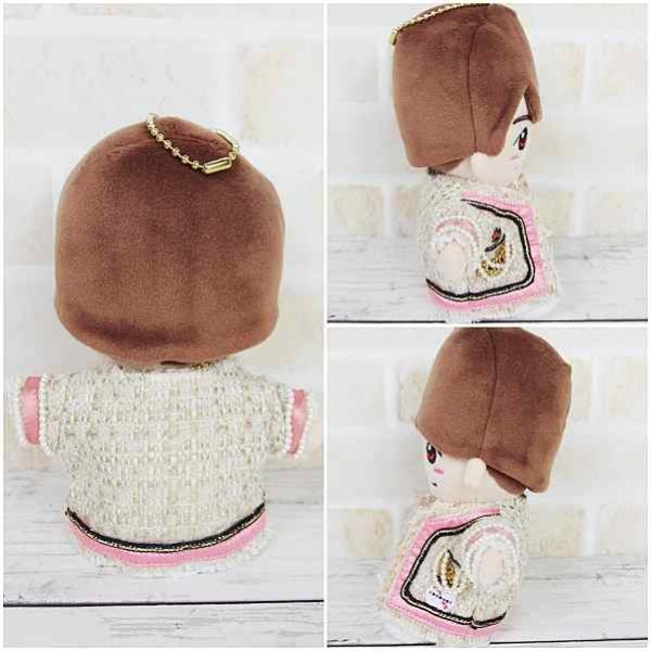 画像4: 【予約受付中】ちびぬい 衣装 コスチューム 服 na171 ピンクツイード衣装 赤担当 (4)