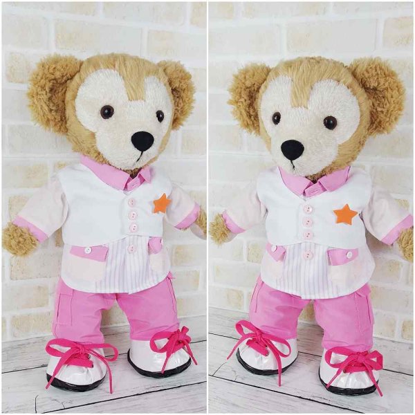 画像2: 【予約受付中】  ダッフィー 衣装 Sサイズ (身長43cm)  デビュー曲 MV風 na243 オレンジ担当 (2)