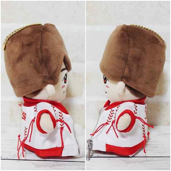 画像4: 【予約受付中】ちびぬい 衣装 コスチューム 服 na261 野球ボール風 衣装 赤担当 (4)