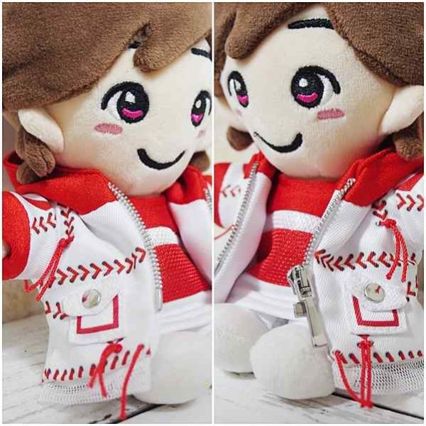 画像3: 【予約受付中】ちびぬい 衣装 コスチューム 服 na262 野球ボール風 衣装 ピンク担当 (3)