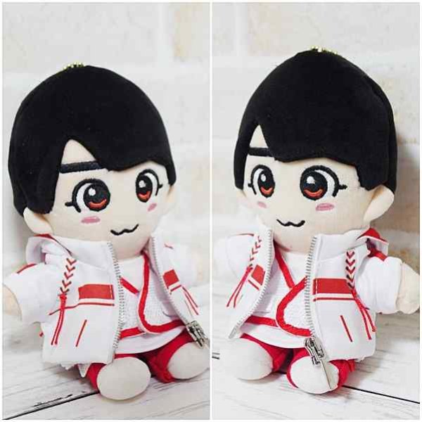 画像2: ちびぬい 衣装 コスチューム 服 na263 野球ボール風 衣装 オレンジ担当 (2)