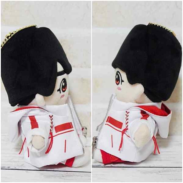 画像4: ちびぬい 衣装 コスチューム 服 na263 野球ボール風 衣装 オレンジ担当 (4)