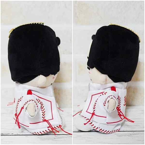 画像4: ちびぬい 衣装 コスチューム 服 na264 野球ボール風 衣装 黄色担 (4)