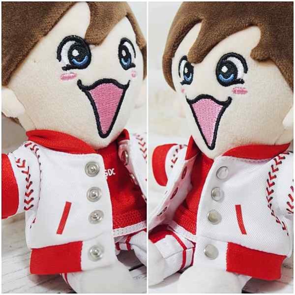 画像3: 【予約受付中】 ちびぬい 衣装 コスチューム 服 na266 野球ボール風 衣装 青担当 (3)