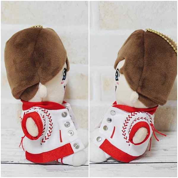 画像4: 【予約受付中】 ちびぬい 衣装 コスチューム 服 na266 野球ボール風 衣装 青担当 (4)