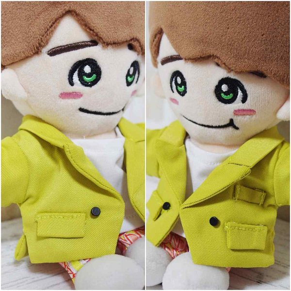 画像3: 【予約受付中】ちびぬい 衣装 コスチューム 服 na285 2nd 新黄色ジャケット衣装 衣装 緑担当 (3)