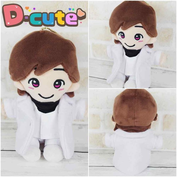 画像4: 【予約受付中】 ちびぬい ハッピー 衣装 コスチューム 服 na372 MV白衣装 ピンク担当 (4)