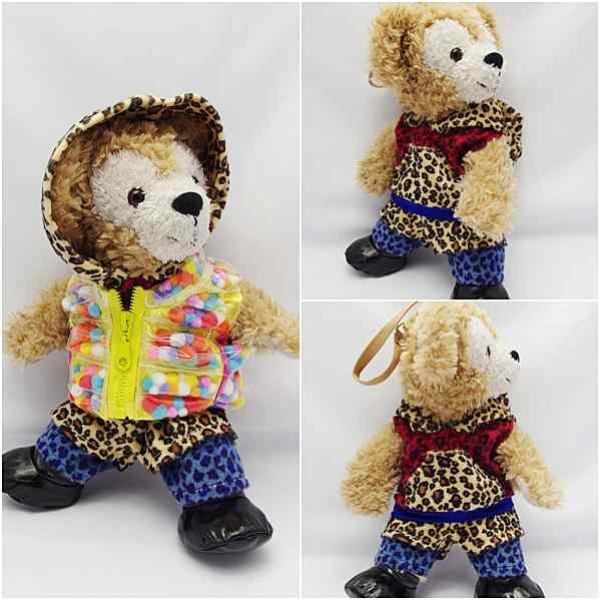 画像3: 【予約受付中】  ダッフィー&ジェラトーニ 衣装 ポーチサイズ (身長28cm) 2013 NEW 豹柄 コスチューム 服 new00 増 (3)