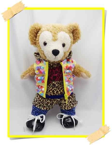 画像1: 【受注製作】 ダッフィー 衣装 Sサイズ (身長43cm) 2013 NEW 豹柄 コスチューム 服 new01 増 (1)