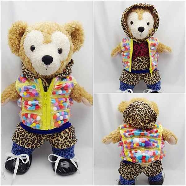 画像2: 【受注製作】 ダッフィー 衣装 Sサイズ (身長43cm) 2013 NEW 豹柄 コスチューム 服 new01 増 (2)