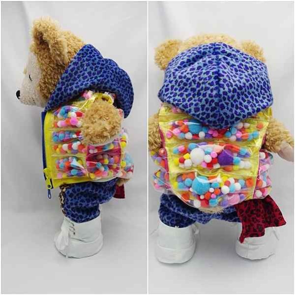 画像3: 【予約受付中】 ダッフィー 衣装 Sサイズ (身長43cm) 2013 NEW 豹柄 コスチューム 服 new03 手 (3)