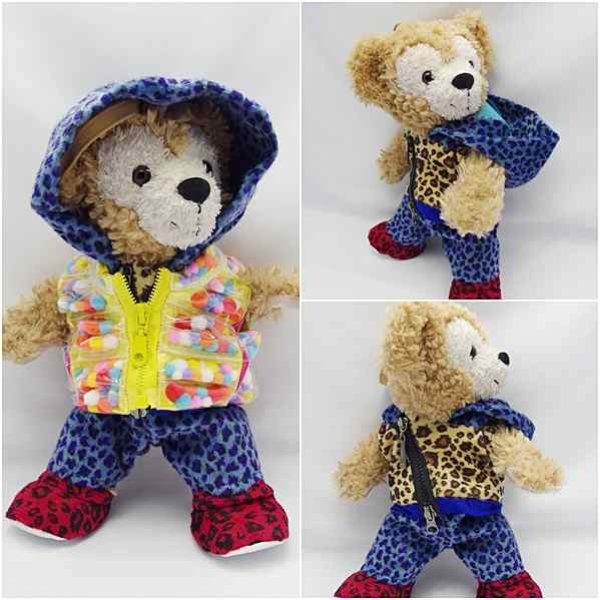 画像3: ダッフィー&ジェラトーニ 衣装 ポーチサイズ (身長28cm) 2013 NEW 豹柄 コスチューム 服 new04 加 (3)