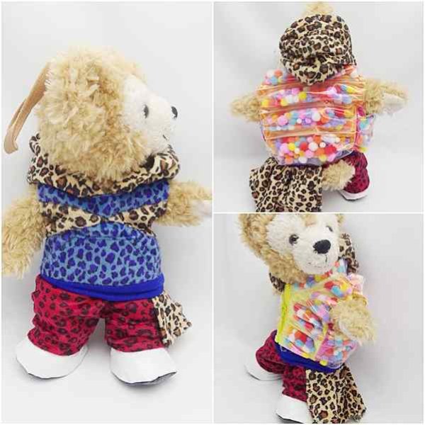 画像3: 【予約受付中】 ダッフィー&ジェラトーニ 衣装 ポーチサイズ (身長28cm) 2013 NEW 豹柄 コスチューム 服 new06 小 (3)