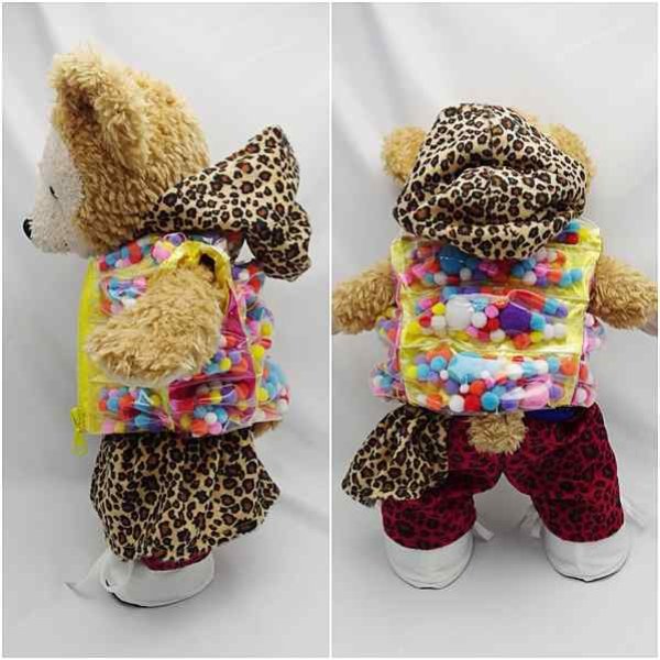 画像3: ダッフィー 衣装 Sサイズ (身長43cm) 2013 NEW 豹柄 コスチューム 服 new07 小 (3)