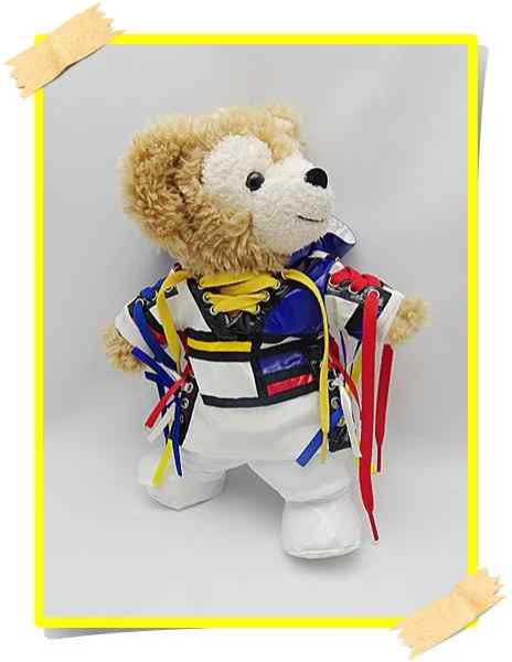 画像1: 【受注製作】 ダッフィー＆ジェラトーニ 衣装 ポーチサイズ (身長28cm) white コスチューム 服 new10 手 (1)