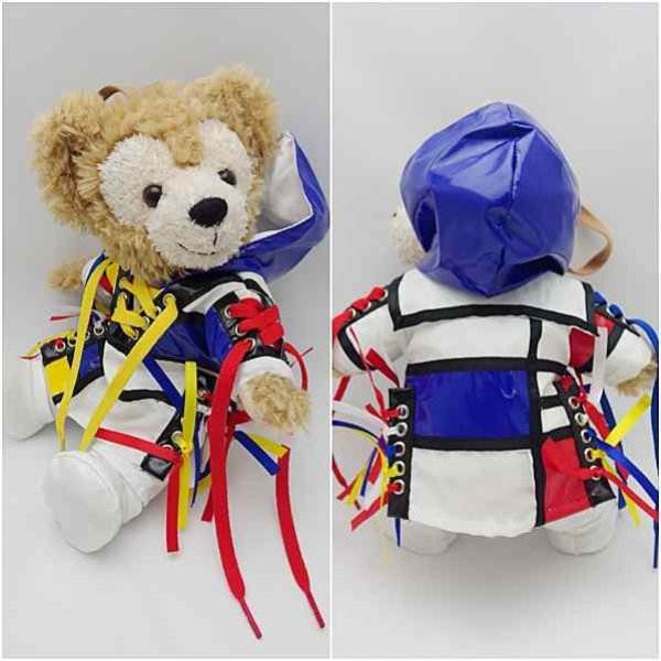 画像3: ダッフィー&ジェラトーニ 衣装 ポーチサイズ (身長28cm) white コスチューム 服 new14 加 (3)