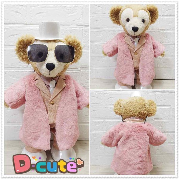 画像4: 【予約受付中】ダッフィー 衣装 Sサイズ (身長43cm) Number 風 ピンクコート コスチューム 服 Ni00 (4)