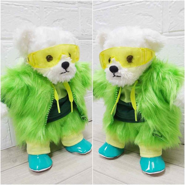 画像2: 【予約受付中】  Number 風 黄緑 コスチューム 服 Ni06 (2)