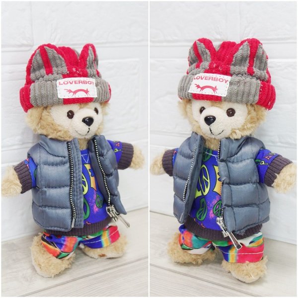 画像2: 【予約受付中】ダッフィー 衣装 ぬいばサイズ (身長14cm) Number 風 0コスチューム 服 Ni14 (2)