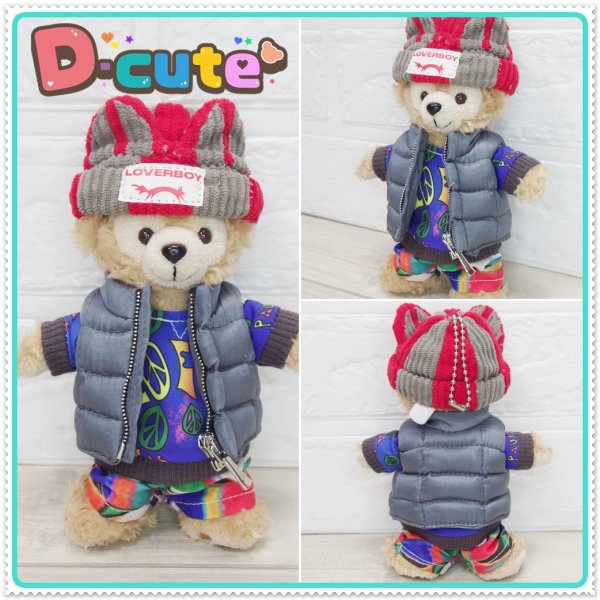 画像4: 【予約受付中】ダッフィー 衣装 ぬいばサイズ (身長14cm) Number 風 0コスチューム 服 Ni14 (4)