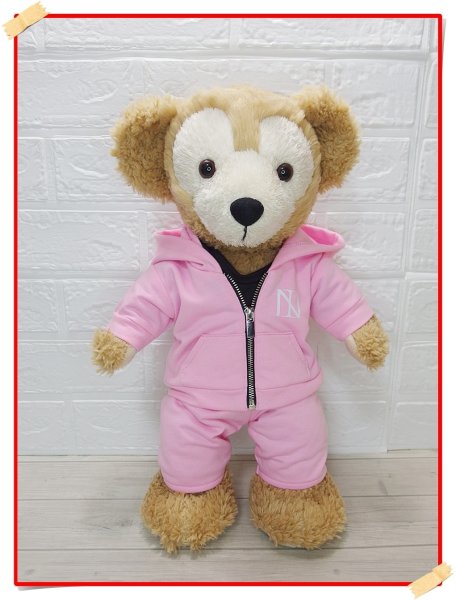 画像1: ダッフィー 衣装 Sサイズ (43cm) ジャージ コスチューム 赤 Ni60 (1)