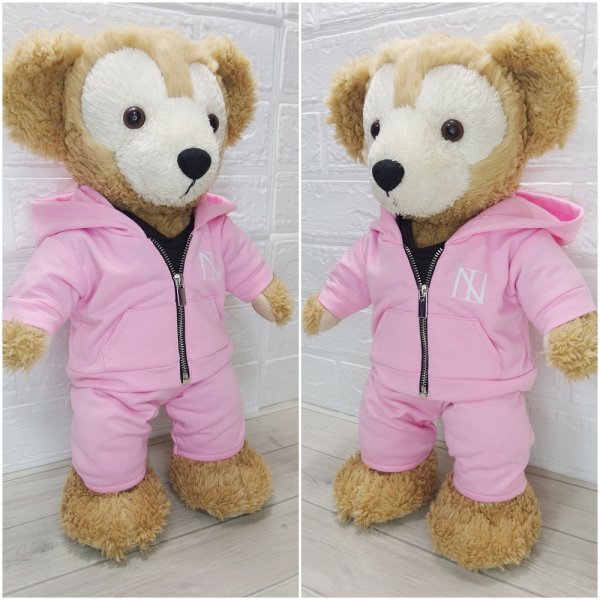 画像2: ダッフィー 衣装 Sサイズ (43cm) ジャージ コスチューム 赤 Ni60 (2)