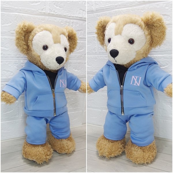 画像2: ダッフィー 衣装 Sサイズ (43cm) ジャージ コスチューム 緑 Ni61 (2)