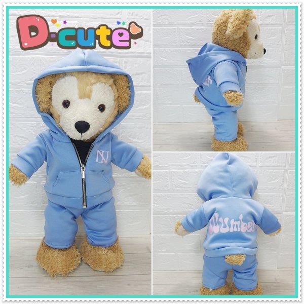 画像4: ダッフィー 衣装 Sサイズ (43cm) ジャージ コスチューム 緑 Ni61 (4)