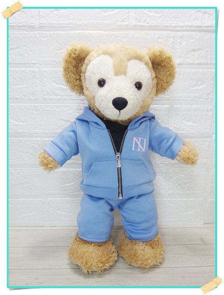 画像1: ダッフィー 衣装 Sサイズ (43cm) ジャージ コスチューム 緑 Ni61 (1)