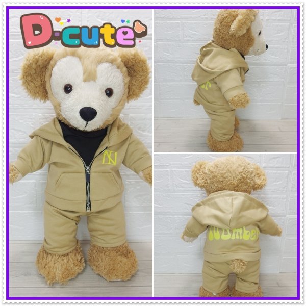 画像4: ダッフィー 衣装 Sサイズ (43cm) ジャージ コスチューム 紫 Ni62 (4)