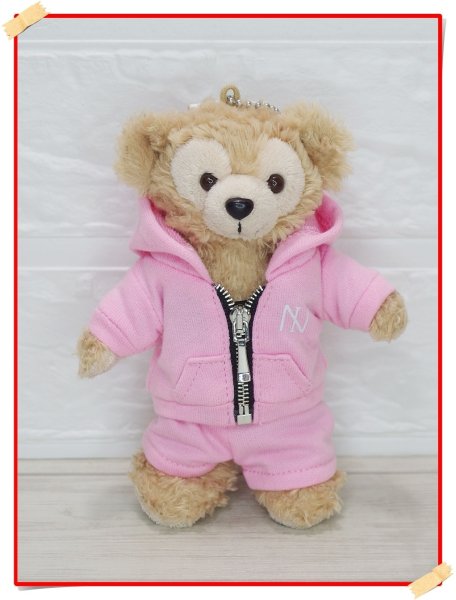 画像1: ダッフィー 衣装 ぬいばサイズ ジャージ コスチューム 赤 Ni63 (1)