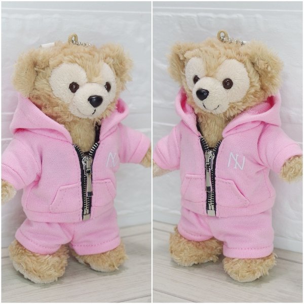 画像2: ダッフィー 衣装 ぬいばサイズ ジャージ コスチューム 赤 Ni63 (2)