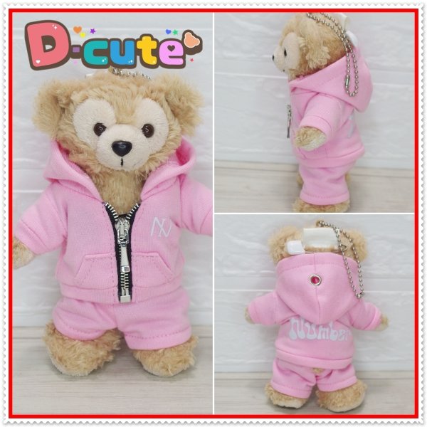 画像4: ダッフィー 衣装 ぬいばサイズ ジャージ コスチューム 赤 Ni63 (4)