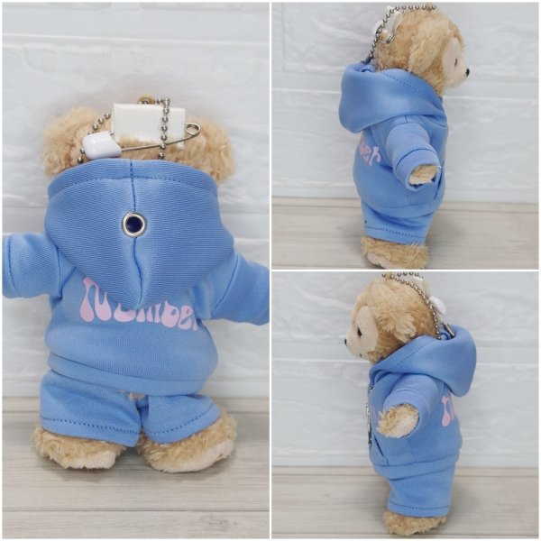 画像3: ダッフィー 衣装 ぬいばサイズ ジャージ コスチューム 緑 Ni64 (3)