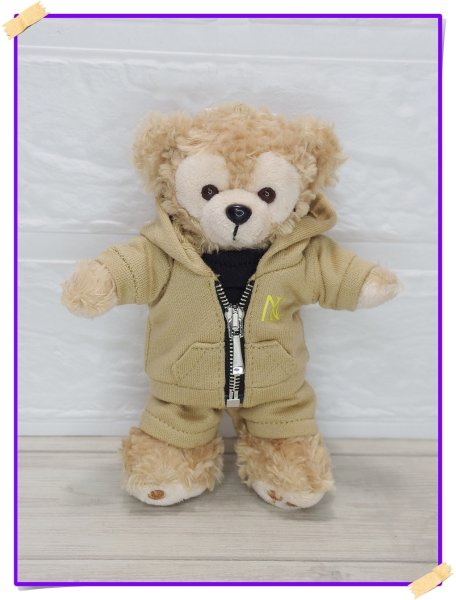 画像1: ダッフィー 衣装 ぬいばサイズ ジャージ コスチューム 紫 Ni65 (1)