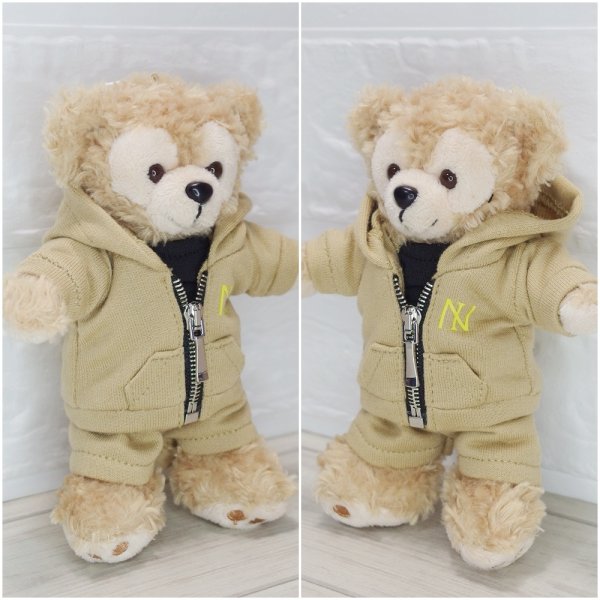 画像2: ダッフィー 衣装 ぬいばサイズ ジャージ コスチューム 紫 Ni65 (2)