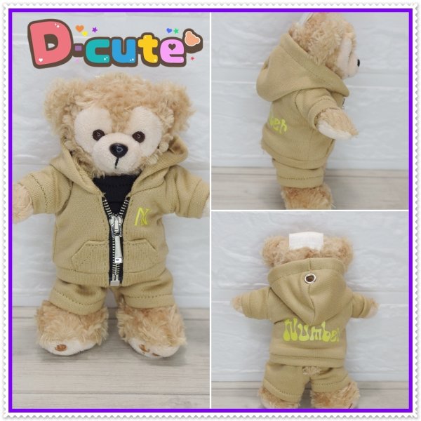 画像4: ダッフィー 衣装 ぬいばサイズ ジャージ コスチューム 紫 Ni65 (4)