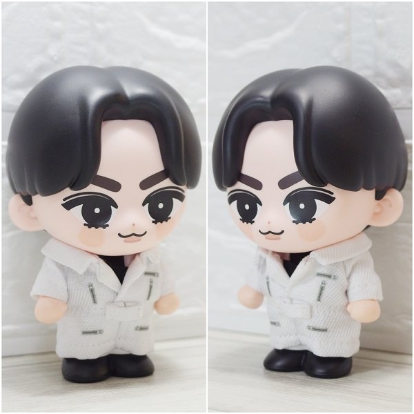 画像2: 【予約受付中】 ソフビ つなぎ衣装 白担当 sf173 (2)