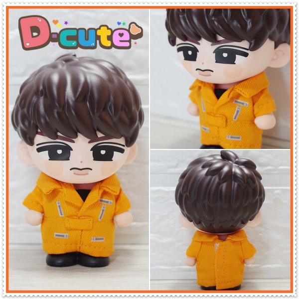 画像4: 【予約受付中】 ソフビ つなぎ衣装 オレンジ担当 sf175 (4)